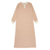 Peach & Cream Striped Mock Button Nightgown