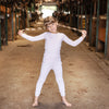 Pink Speckled Mock Button Pajama Set