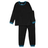 Classic Grey and Blue Fleece Pajama Set