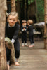 Space-Dye Rib Pajamas, Onyx & Iris