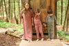 Breton Stripe Nightgown, Rosewood & Crimson