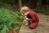 Colorblock V-Neck Pajamas, Claret & Slate