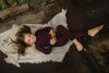 Hairline Stripe Pajamas, Navy & Crimson