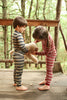 Breton Stripe Henley Pajamas, Rosewood & Crimson