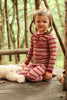 Breton Stripe Henley Pajamas, Rosewood & Crimson
