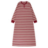 Breton Stripe Nightgown, Rosewood & Crimson