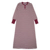 Maroon and Cream Striped Nightgown
